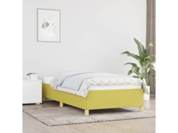 Estrutura De Cama 90x200 Cm Tecido Verde