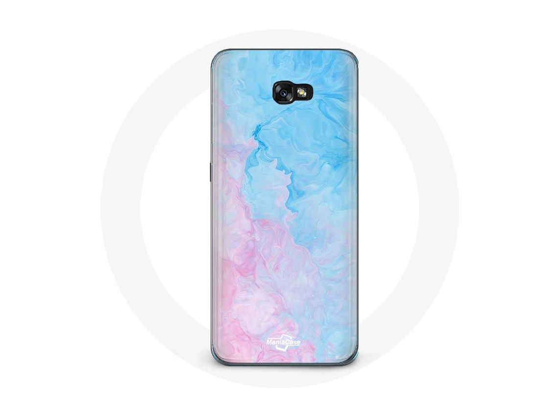Capa para Samsung galaxy A5 2017 Fundo azul rosa