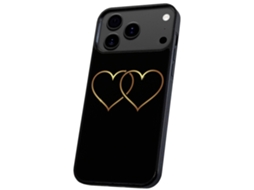 Capa Para Iphone 17 Pro Com Estampa De Dois Corações