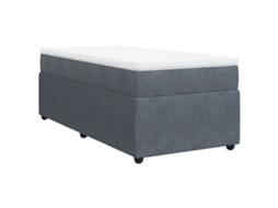 Box Spring Bed, Box Spring Beds Vidaxl Cinzeto Veludo (90 X 200 Cm)