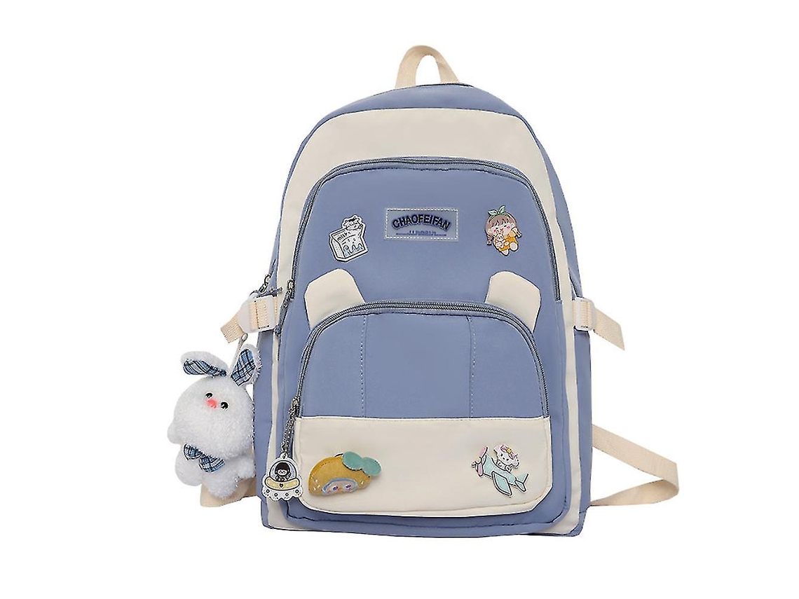 Mochila Casual Combinando Com Cores, Feminina, Estudante Do Ensino Médio, Mochila De Viagem Fofa Para Atividades Ao Ar Livre Olysi Shop