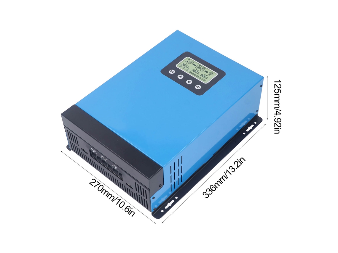 Controlador De Carga Solar Mppt 80a Com Lcd 12-48v