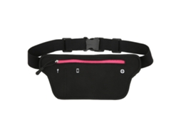Bolsa de Cintura, Neoprene, Ajustável, Corrida, Cor Rosa AQUAFORGE