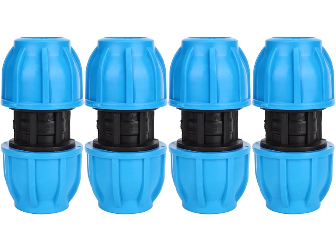 Conjunto De 4 Peças Acoplamento Para Tubo Irrigação, Conector Reto