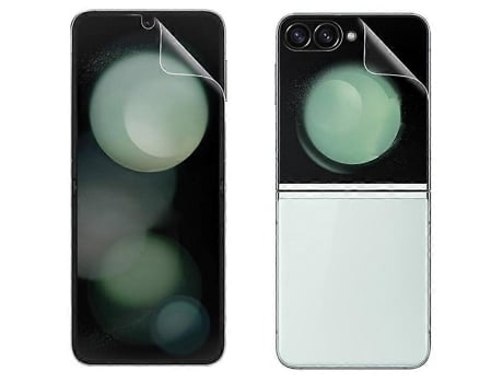 Película De Hidrogel Imak Iii Compatível Com Samsung Galaxy Z Flip6 5g, Película Protetora De Tela Pequena Frontal E Traseira Em Tpu Vledary