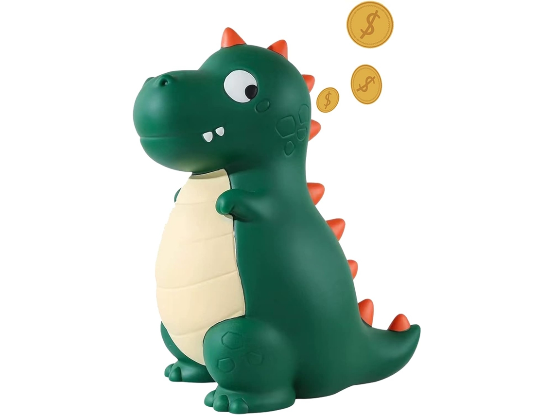 Cofrinho Em Forma De Dinossauro, Briuhap, Cofre De Moedas De Plástico Inquebrável Aquaforge