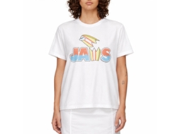 Rockinstone Jaws Movie Broken Surfboard White Adult T-shirt Size:l