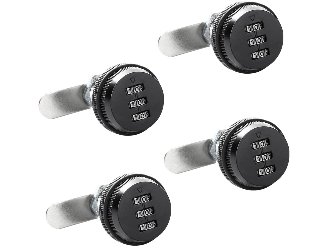 Fechadura De Came, Conjunto De 4 Unidades, 1-1/8 Polegadas, Para Instalação Doméstica E Utilização Quotidiana