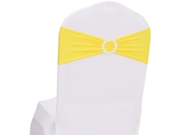 Conjunto De 30 Faixas Elásticas Para Cadeiras, Em Spandex, Com Fivela, Ideais Para Decoração De Casamentos, Festas E Banquetes Igvtrade