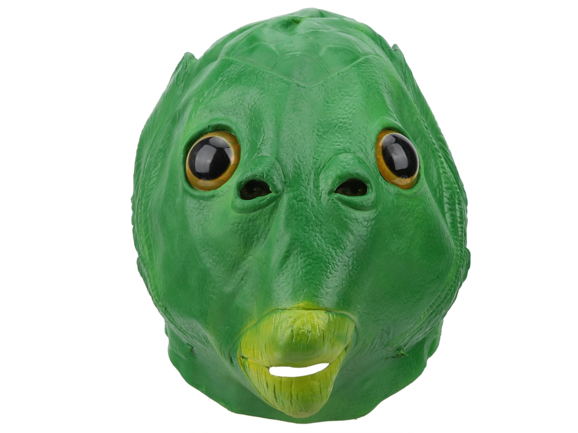 Primerox máscara de Cabeça de Peixe Halloween Cosplay Látex Macia Props para Festa