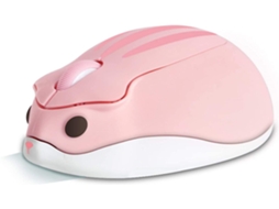 Mouse Sem Fio 2.4G, Rato Silencioso Em Forma De Hamster Animal Fofo, Mouse Óptico Móvel Portátil De 1200Dpi Com Receptor Usb, Mouse Sem Fio De 3 Botões Para Pc