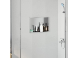 Vidaxl Nichos De Chuveiro Prateado 45 X 30 X 9,5 Cm Aço Inoxidável