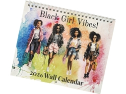 Calendário De Mesa Com Bloco De Notas Para Empoderar Mulheres Negras, Planejador Diário 2026, 21,6 X 7,6 Cm (8,5 X 3 Polegadas).