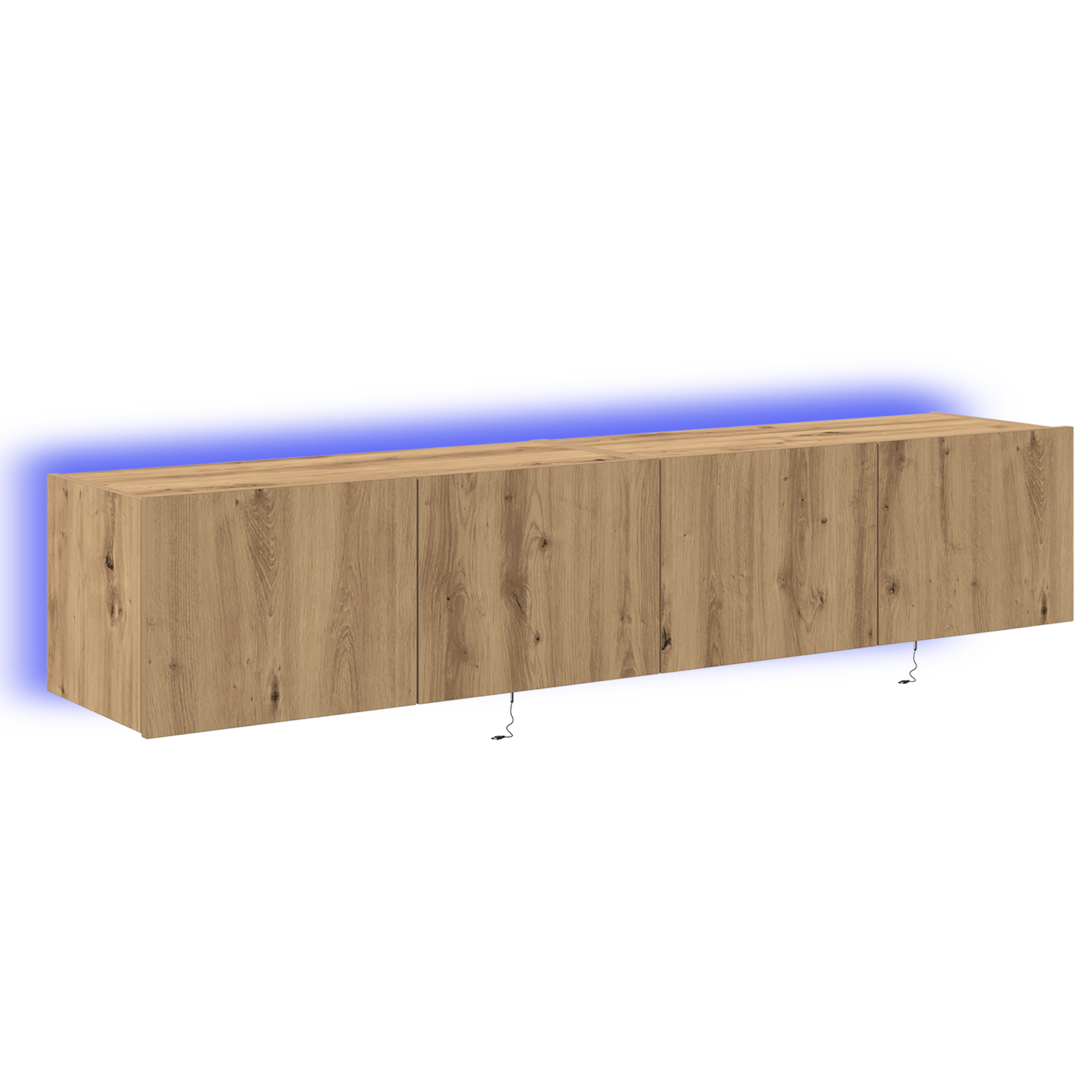 Conjunto 2 Gabinete Para Tv Vidaxl Castanho Derivados De Madeira (80 X 35 X 31 Cm)
