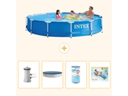 Intex Piscina Com Estrutura Redonda - 366x76 Cm - 5-peças S287