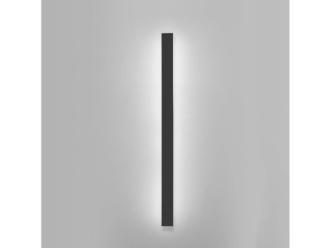 Applique Mural Preta, De Acrílico, De Alumínio, À Prova D'água, Ip65, Led, Moderna, Linear