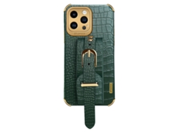 Suporte Casa Galvanizado Para Iphone 15 Pro Max Pele Sintética Bege