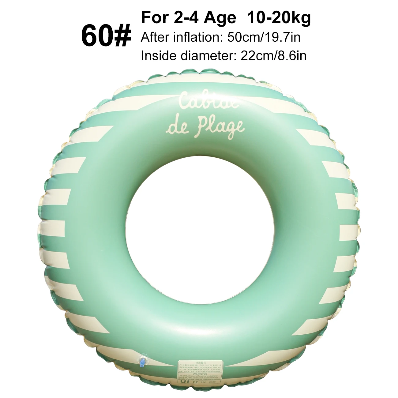 (verde, 60) Boia inflável para piscina, ideal para festas de verão na praia para adultos.