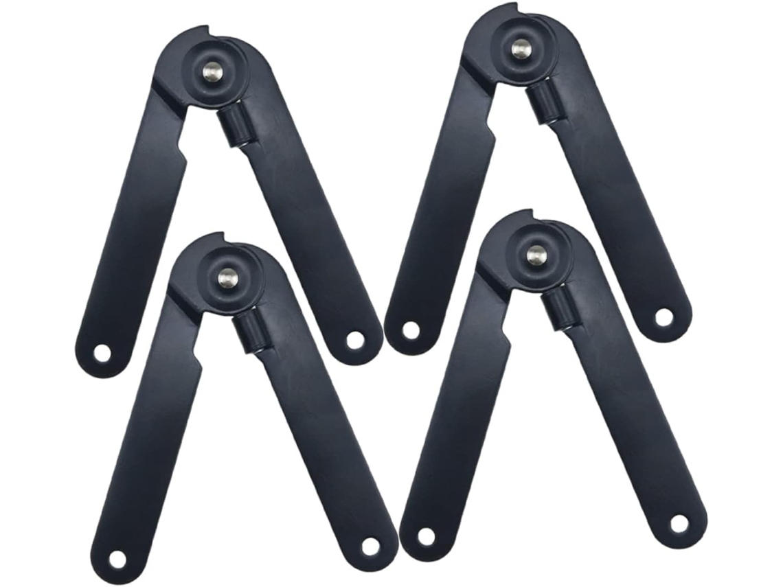 Conjunto De 4 Dobradiças Suporte Para Armário 9 Polegadas Com Duas