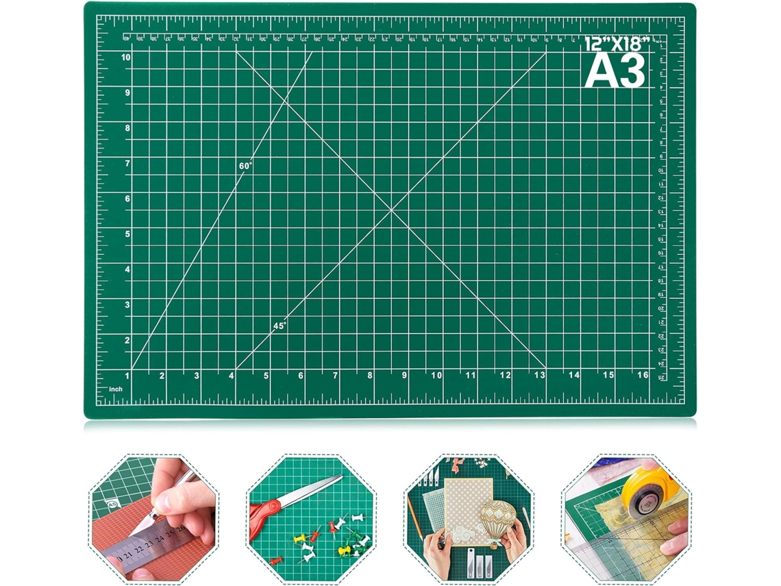 Base De Costura Autorreparável, Base De Corte Rotativa De 45 Cm X 35 Polegadas E Scrapbooking De Precisão.