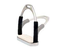 Estribos Ingleses Compactos Flexible Prateado 11 Cmsefton