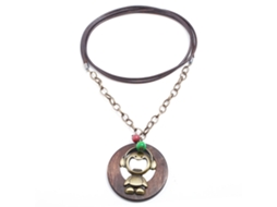 Colar De Pingente Charme Vintage Com Gola Ajustável