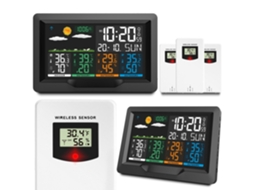 Estação Meteorológica Digital BD-904 Com Display Preto E Funcionalidades Avançadas