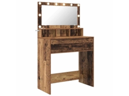 Conjunto de Mesas de Maquiagem para Quarto com Gaveta Madeira Antiga MAISON EXCLUSIVE