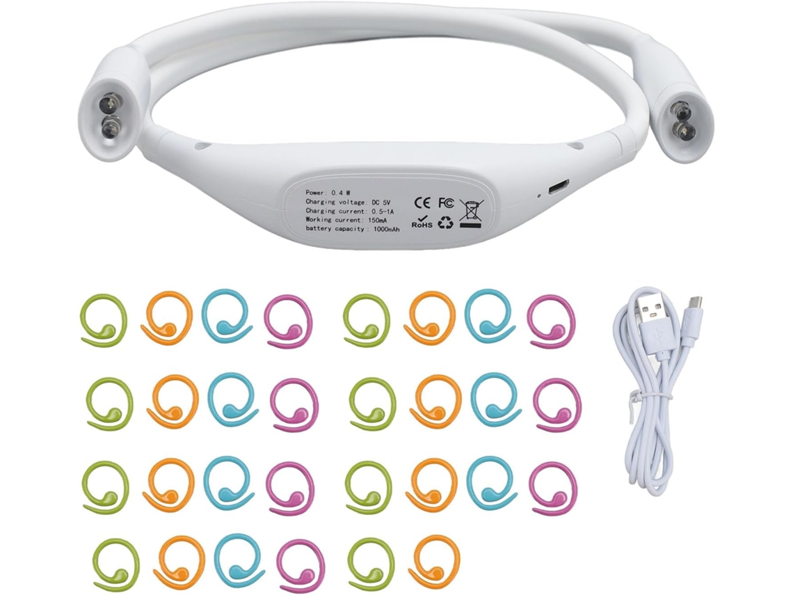 Luminária De Leitura Led Portátil, Dobrável, Com Rotação De 360 Graus, Proteção Para Os Olhos E Bateria De Longa Duração