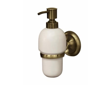 Dispensador de Sabão Líquido com Pega em Latão Envelhecido para Casa de Banho Retro
