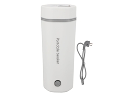 Chaleira de Viagem 300W 350ml, Anti Vazamento, Auto Desligamento, Branco | S/MARCA
