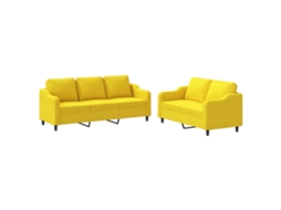 Sofa Set, Sofa Sets Vidaxl Amarelo Tecido (n/a)