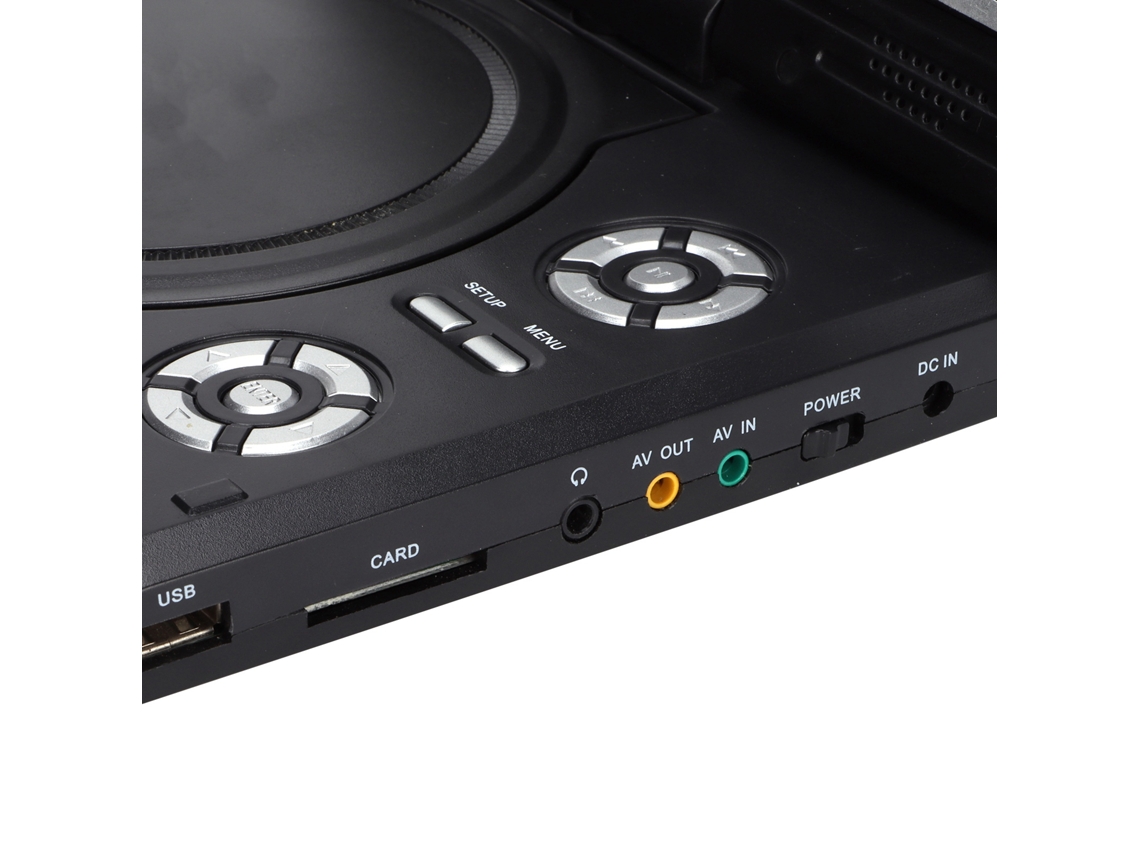 Aetheria reprodutor Dvd Portátil Hd com Tela 270° Giratória Controle Remoto Usb Lmd 750 Plug Au