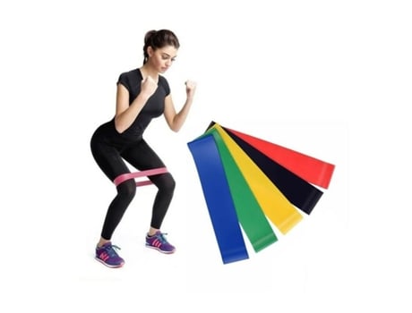 Faixas elásticas de borracha fitness para terapia de resistência ioga pilates reabilitação CLARA