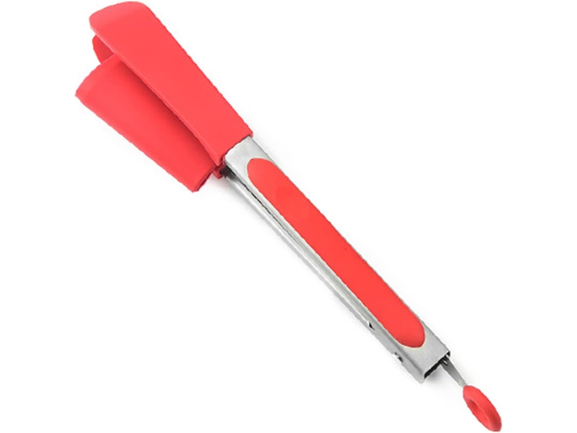 Pinça/espátula/colher De Alimentos 2 Em 1 Em Silicone Antiaderente, Pinça De Cozinha Durável.