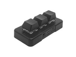 Lurelia Teclado Sem Fios, 2.4g, Receptor Usb, 3 Teclas, Ergonómico, Mecânico, Gaming, Macro