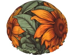 Touca De Banho Grande Unissex – Dupla Com Estampa Floral Retrô Girassóis Da Primavera, Ideal Para Banho, Salão De Beleza