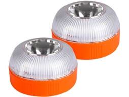 Luzes Estroboscópicas De Emergência Led Recarregáveis, 2 Unidades, Com Base Magnética, Para Carros E Motocicletas