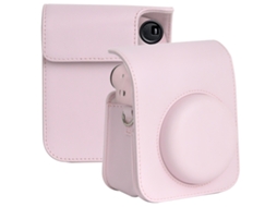 Para Fujifilm Instax Mini 12 Bolsa De Couro Com Alça Para Câmera Brilvibera