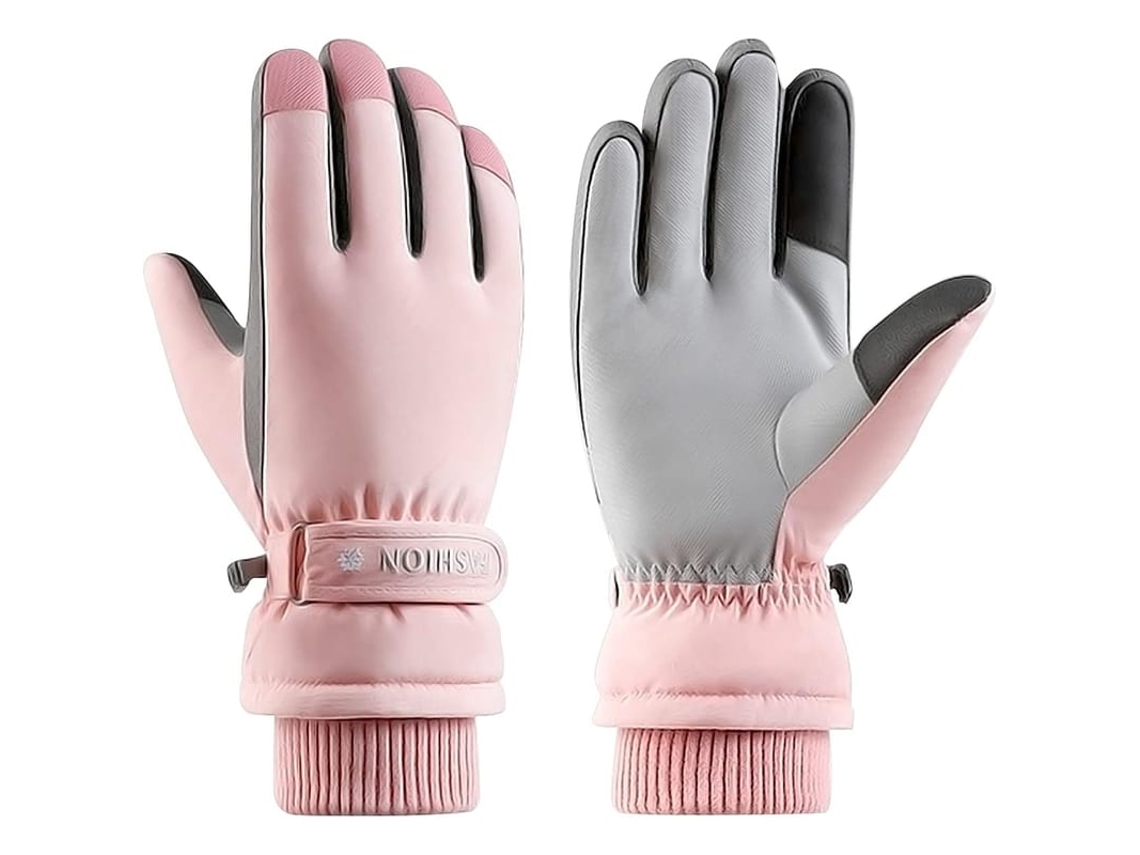 Luvas De Esqui Impermeáveis Para Mulheres, Luvas Térmicas Com Tela Tática, Para Esqui, Corrida E Ciclismo No Inverno