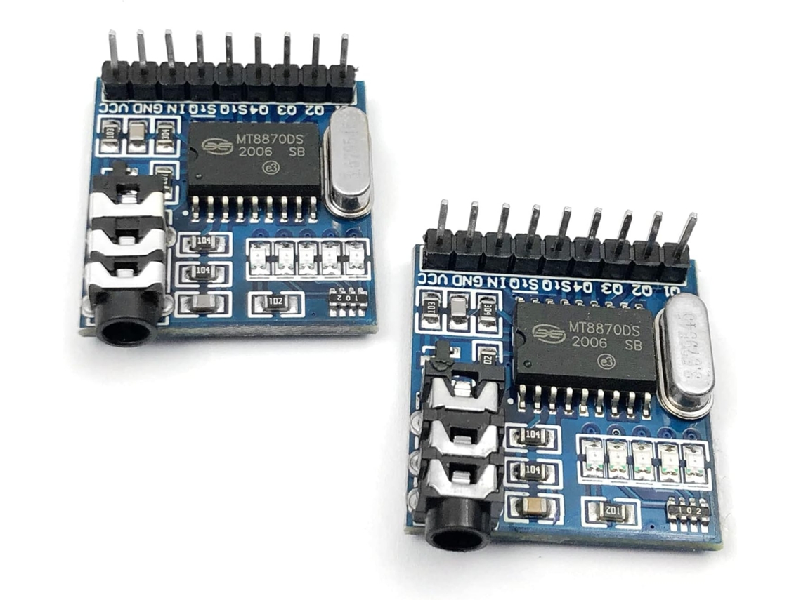 Fainwan Lote De 2 Módulos De Decodificador Vocal Mt8870 Dtmf Para Telefone Ar-duino