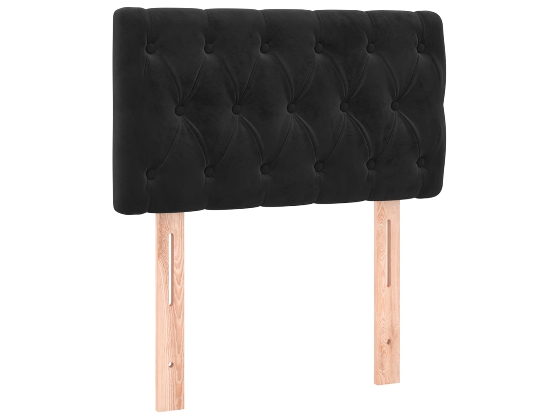 Cabeceira de Cama Veludo 80x7x78/88 Cm Preto MAISON EXCLUSIVE
