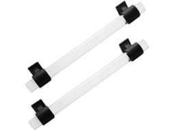 Puxador Para Armário De Cozinha, 2 Peças, Base Preta Fosca Transparente, Puxador Para Guarda Roupa, Puxador De Acrílico