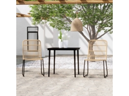 Pcs Conjunto De Jantar Para Jardim Cor De Carvalho Wsd727246 Lovely Home