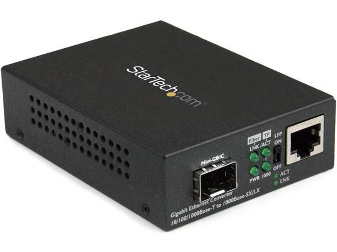 Conversor de rede STARTECH MCM1110SFP em Preto