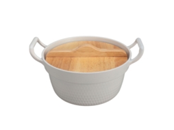 Panela de Ramen LAXISCREED Antiaderente com Tampa de Madeira