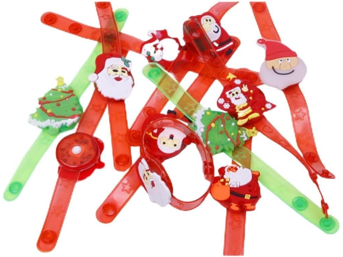 Pulseiras De Silicone Natalinas Para Crianças, Brinquedos,