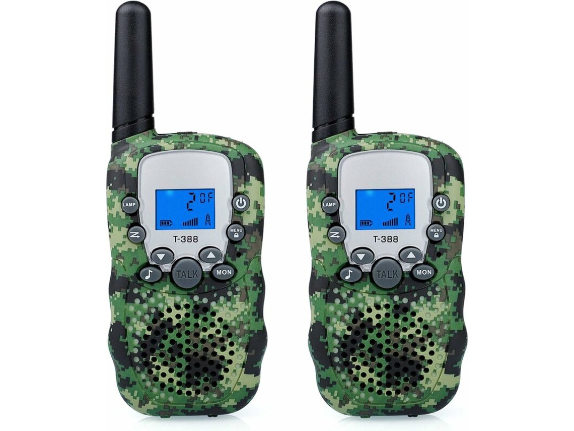Walkie-talkie camuflado com alcance de 3 km, par de walkie-talkies. - aquaforge
