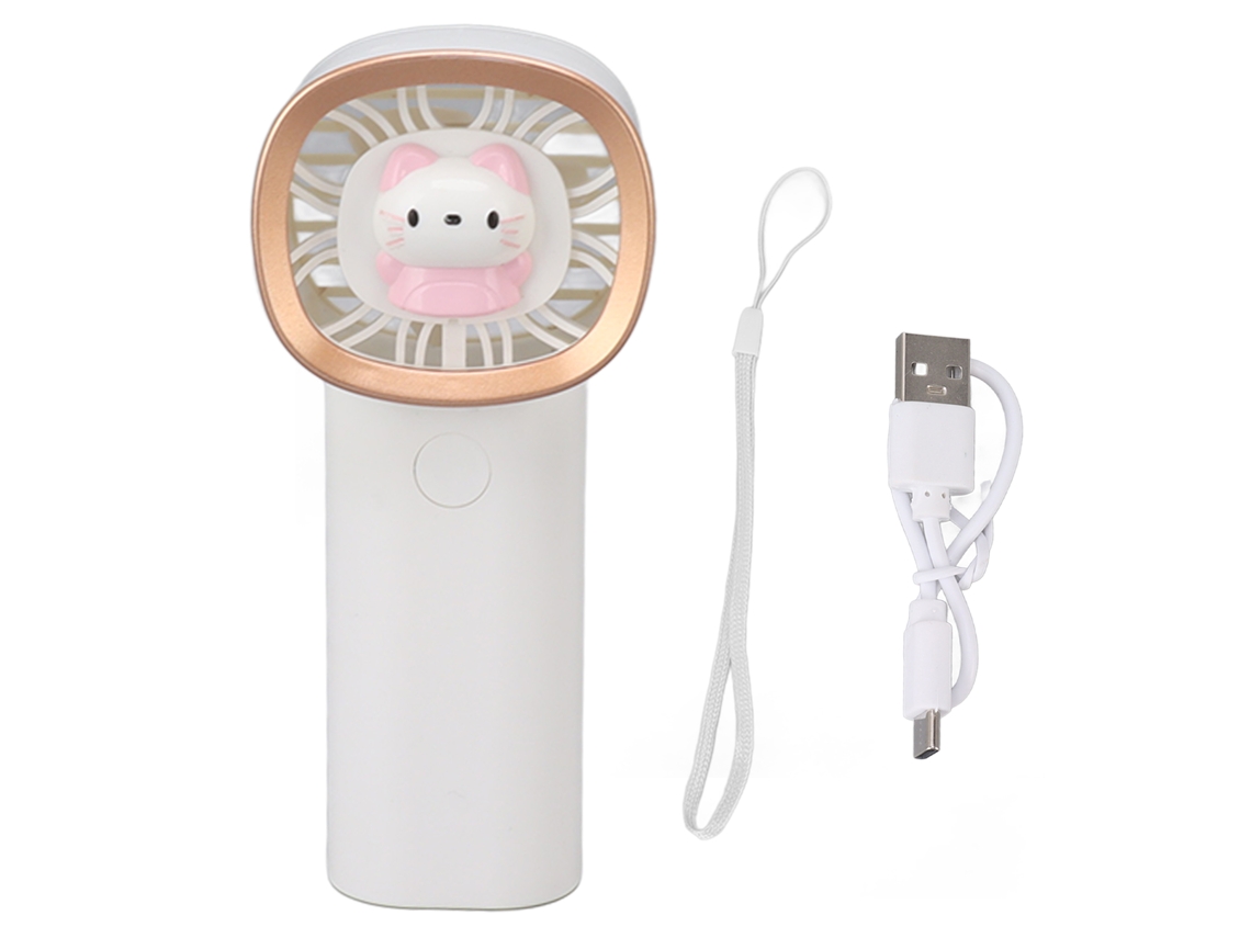 Ventilador Portátil Laxiscreed Com Bateria Recarregável, Usb, 3 Velocidades Ajustáveis E Tamanho Compacto