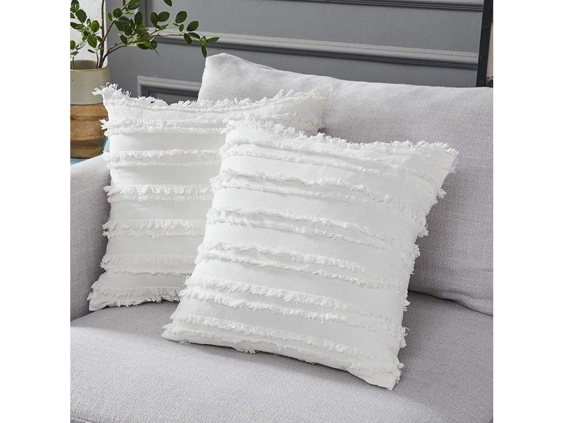 2026-funda De Almohada Branco Mármore, 2 Unidades, 45x45 Cm, Padrão De Celosia Decorativa Para Sofá, Cama E Móveis